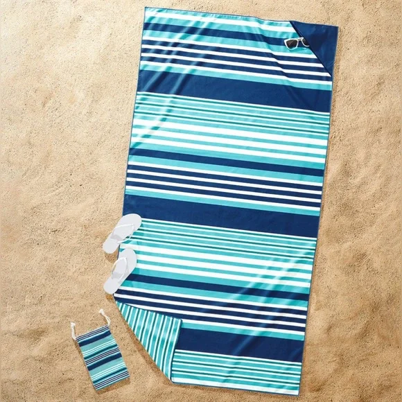 Quick Dry Travel Beach Towel Better 38" x 72" with pocket - Picture 1 of 4